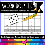 Word Rockets Spelling or Sight Word Work for ANY Words . Use All Year . SIMPLE.