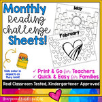 Monthly Reading Log Homework... Simple, Sweet, & Seasonal!